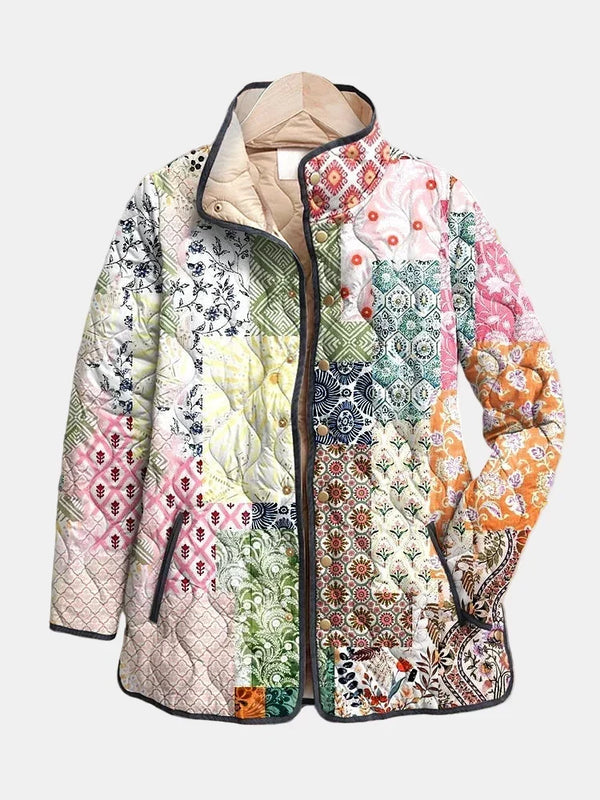 Danuta | giacca trapuntata da donna patchwork in stile boho