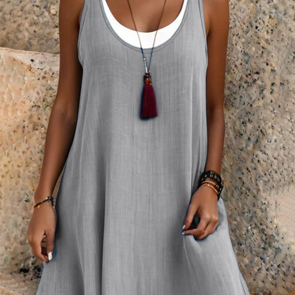 Victoria | Strapless Summer Dress with Layered Effect