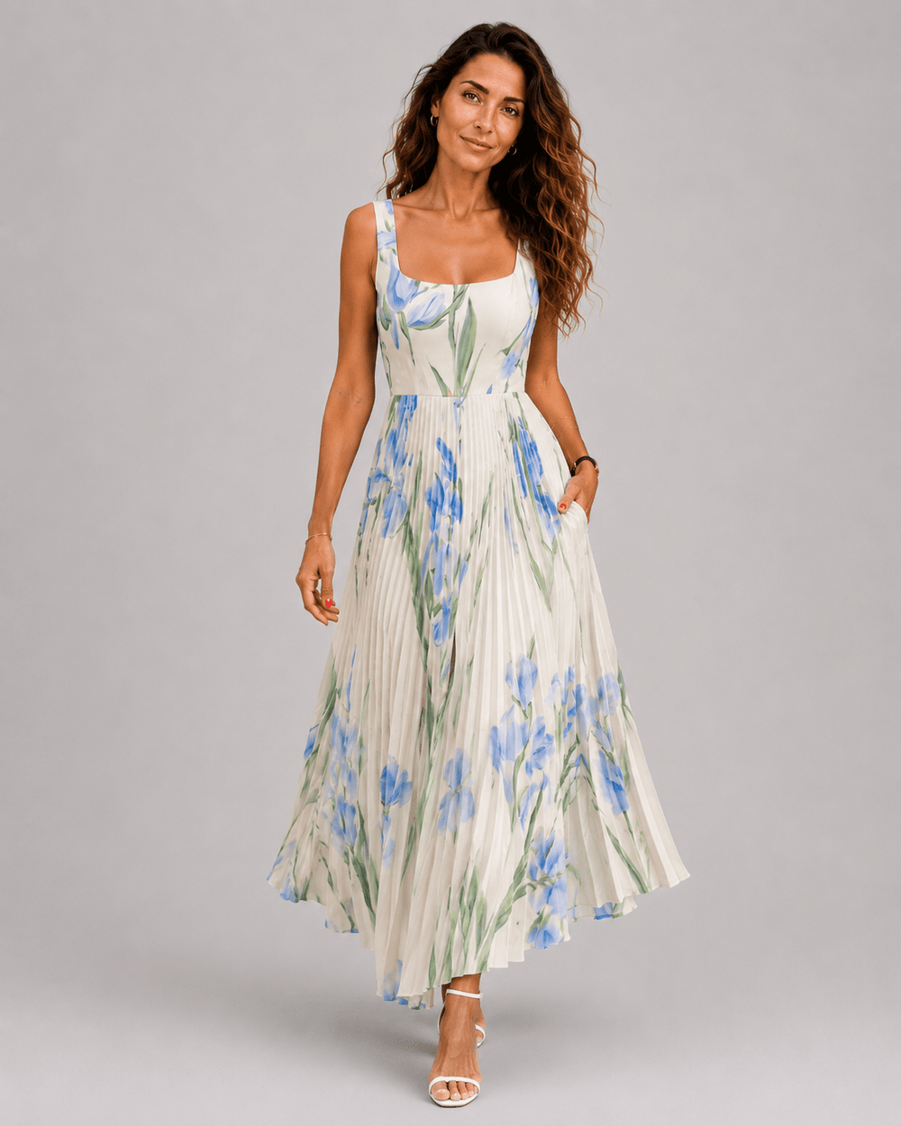 Oriah | Floral A-Line Maxi Dress