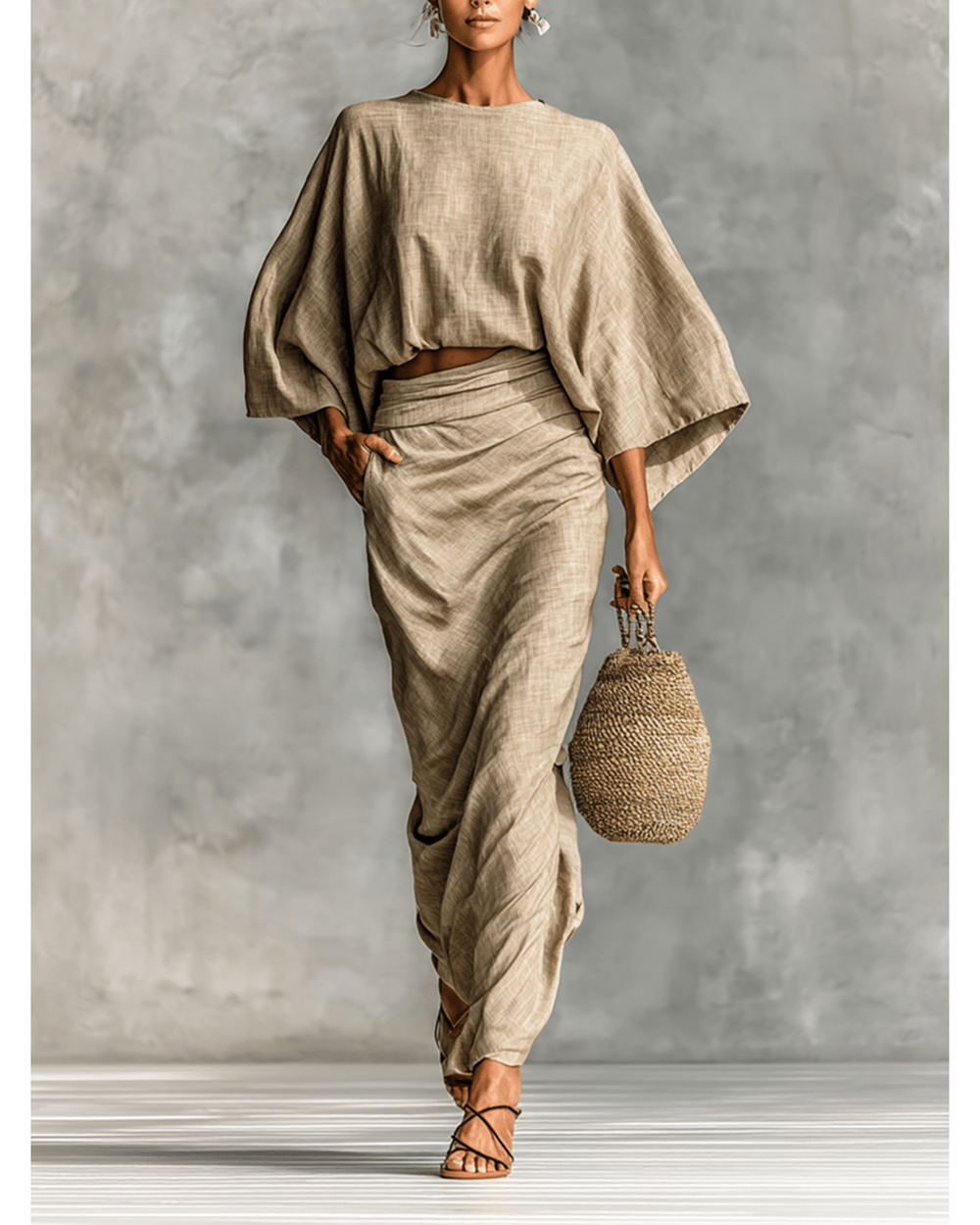Paula | Skirt and Long-Sleeve Top Set