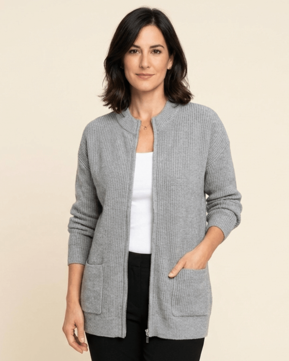 Vera | Zip-Up Knit Jacket