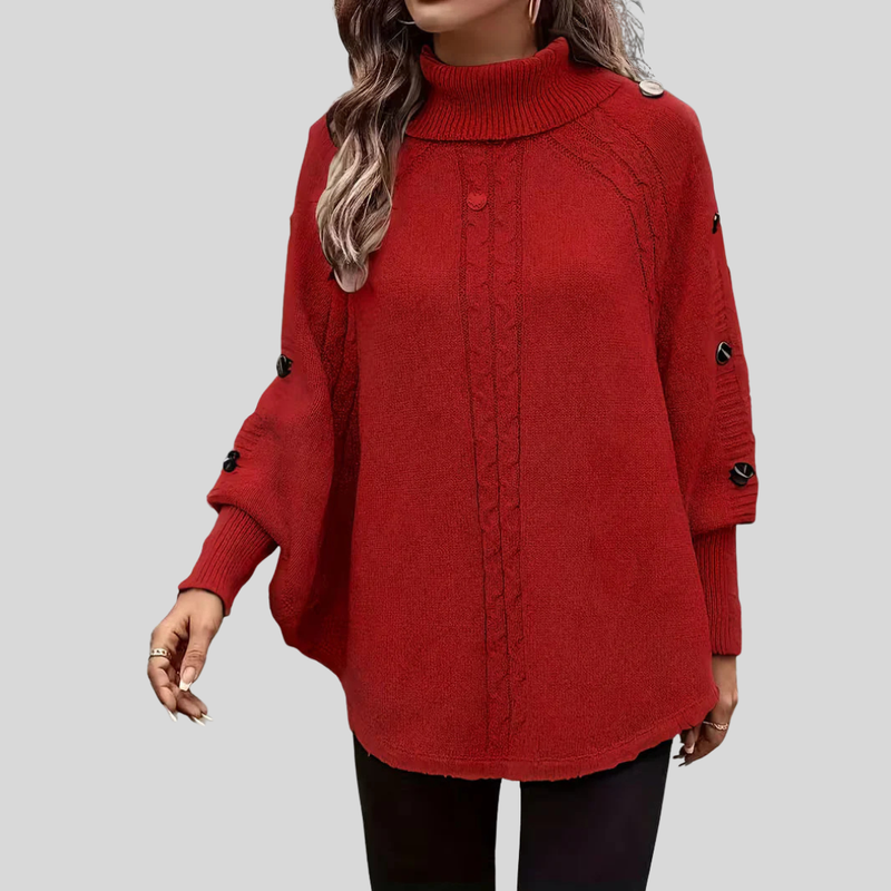 Norelle™ | Maglione a Collo Alto Lavorato a Trecce