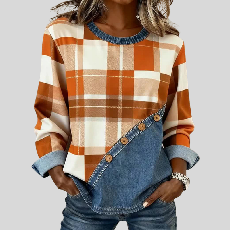 Faylen™ | Top Pullover Patchwork