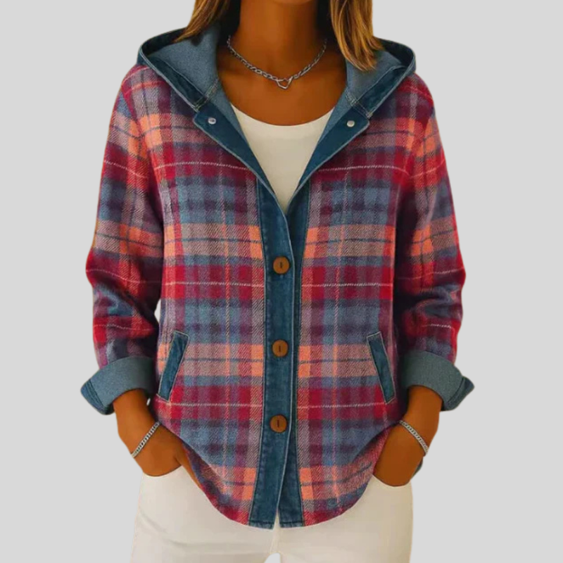 Hildred™ | Shacket Foderata a Quadri