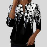 Crimson™ | Felpa con Zip e Stampa Floreale