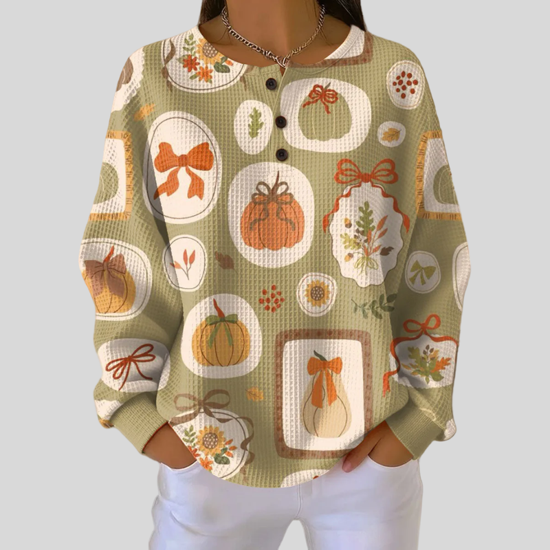 Tawnie™ | Maglione con Fiocchi e Zucche