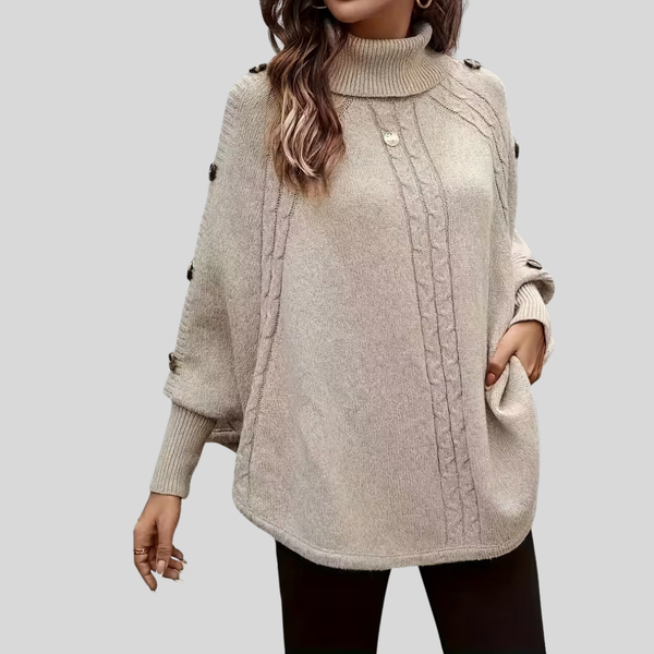 Norelle™ | Maglione a Collo Alto Lavorato a Trecce