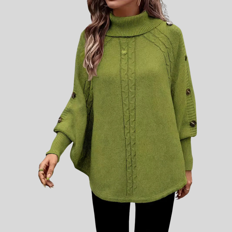 Norelle™ | Maglione a Collo Alto Lavorato a Trecce