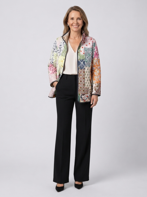 Danuta | giacca trapuntata da donna patchwork in stile boho