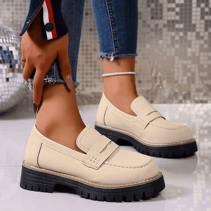Elsa | Mocassini con Plateau in Stile College