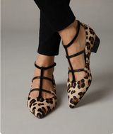 Bridget | Scarpe con tacco e cinturino leopardato