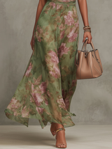 Livia | Elegant Floral Halter Maxi Dress