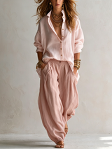 Solange — Coordinato in Lino e Fluido