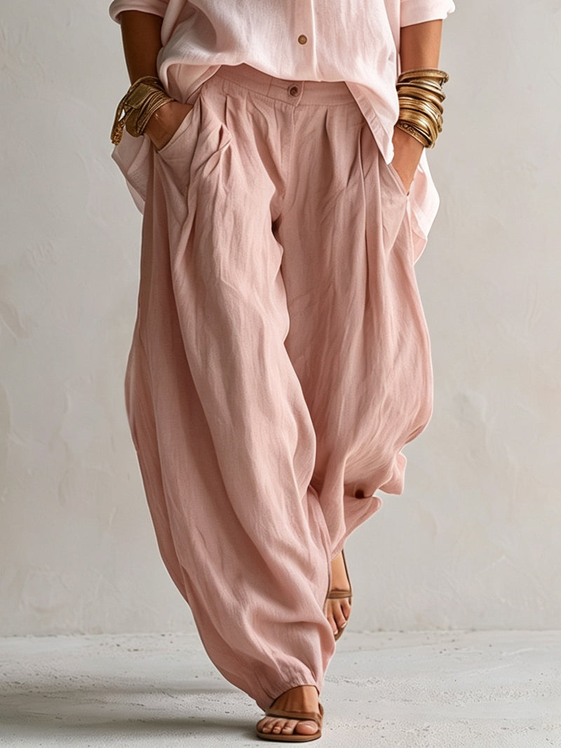 Solange — Coordinato in Lino e Fluido
