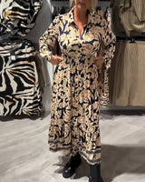 Abril | Vintage-Style Floral Shirt Dress
