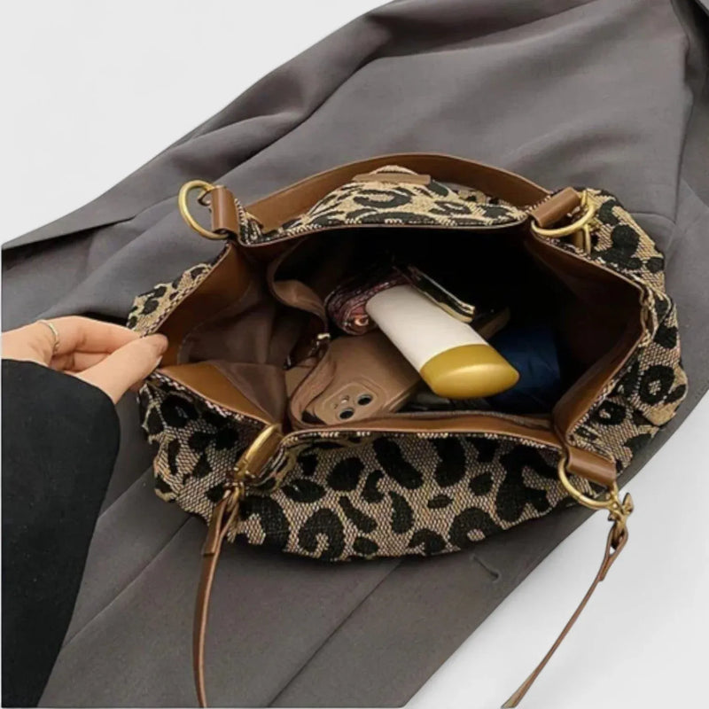 Valeria | Elegant Leopard-Print Bag