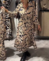 Abril | Vintage-Style Floral Shirt Dress