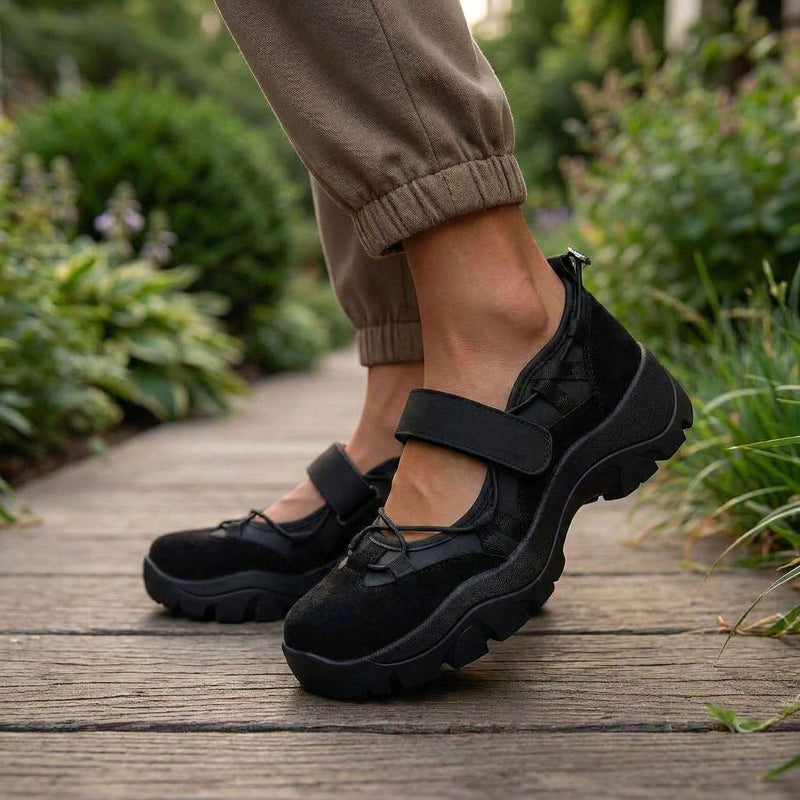 Chiara | Scarpe Comode da Passeggio in Camoscio