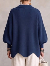 Victoire | Cardigan oversize con grandi bottoni dorati