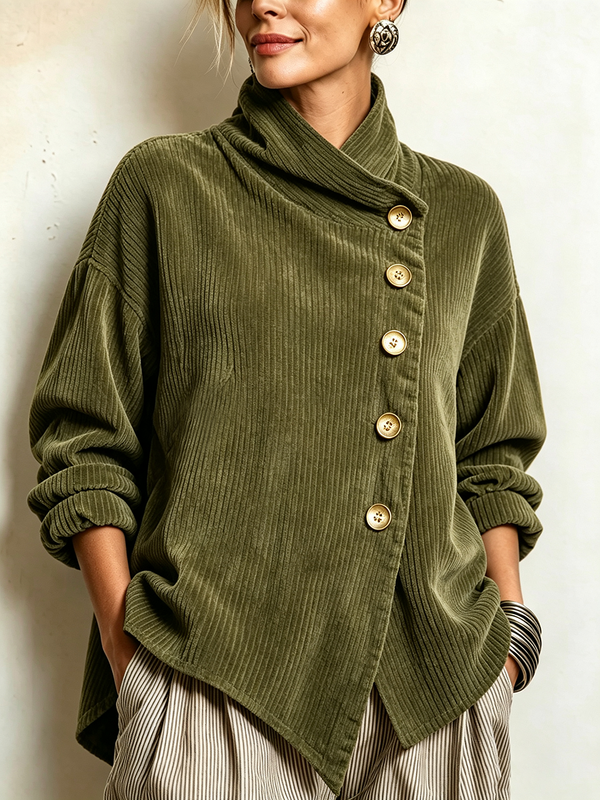 Cardigan Sandra verde oliva