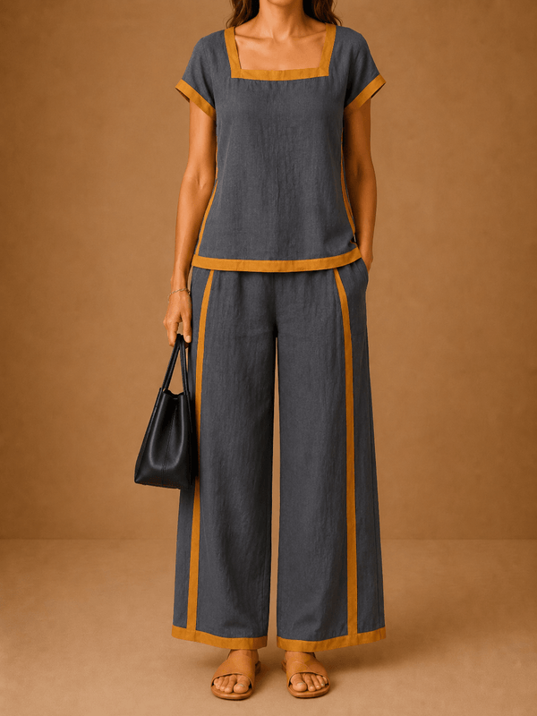 Serena - Elegant Two-Piece Linen Set