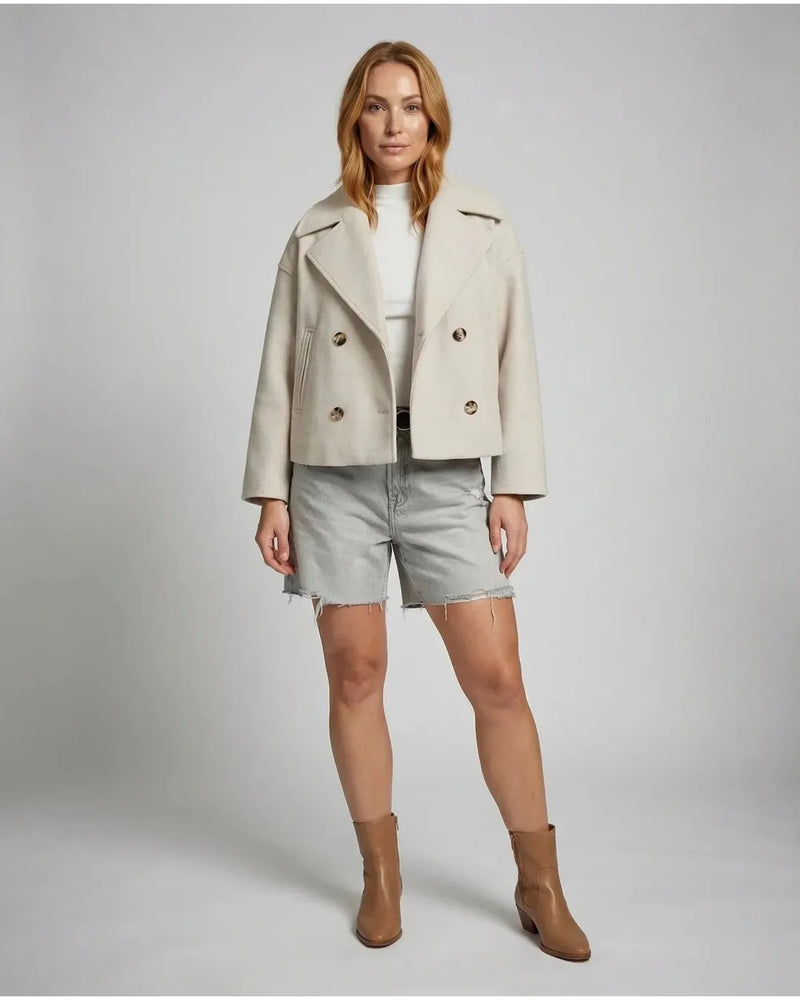 Adriana | Elegant Double-Breasted Button Jacket