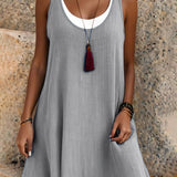 Victoria | Strapless Summer Dress with Layered Effect