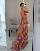 Giselle | Lovely Floral-Print Maxi Dress