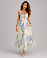 Oriah | Floral A-Line Maxi Dress