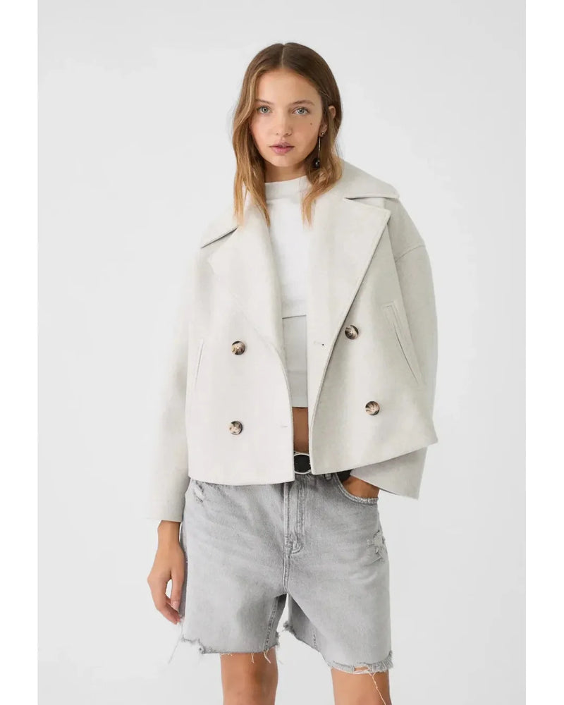 Adriana | Elegant Double-Breasted Button Jacket