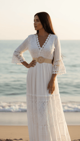 Vestito Boho in Pizzo Puro