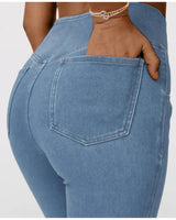 Irene | High-Waisted Crossover Jeans