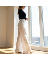 Siena – High-Waisted Wide-Leg Trousers with Belt Detail