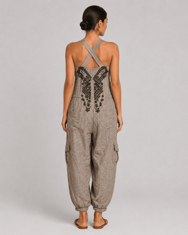 María Teresa | Embroidered Bohemian Jumpsuit