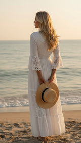 Vestito Boho in Pizzo Puro