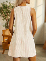 Avery | Vestito a Righe Chic
