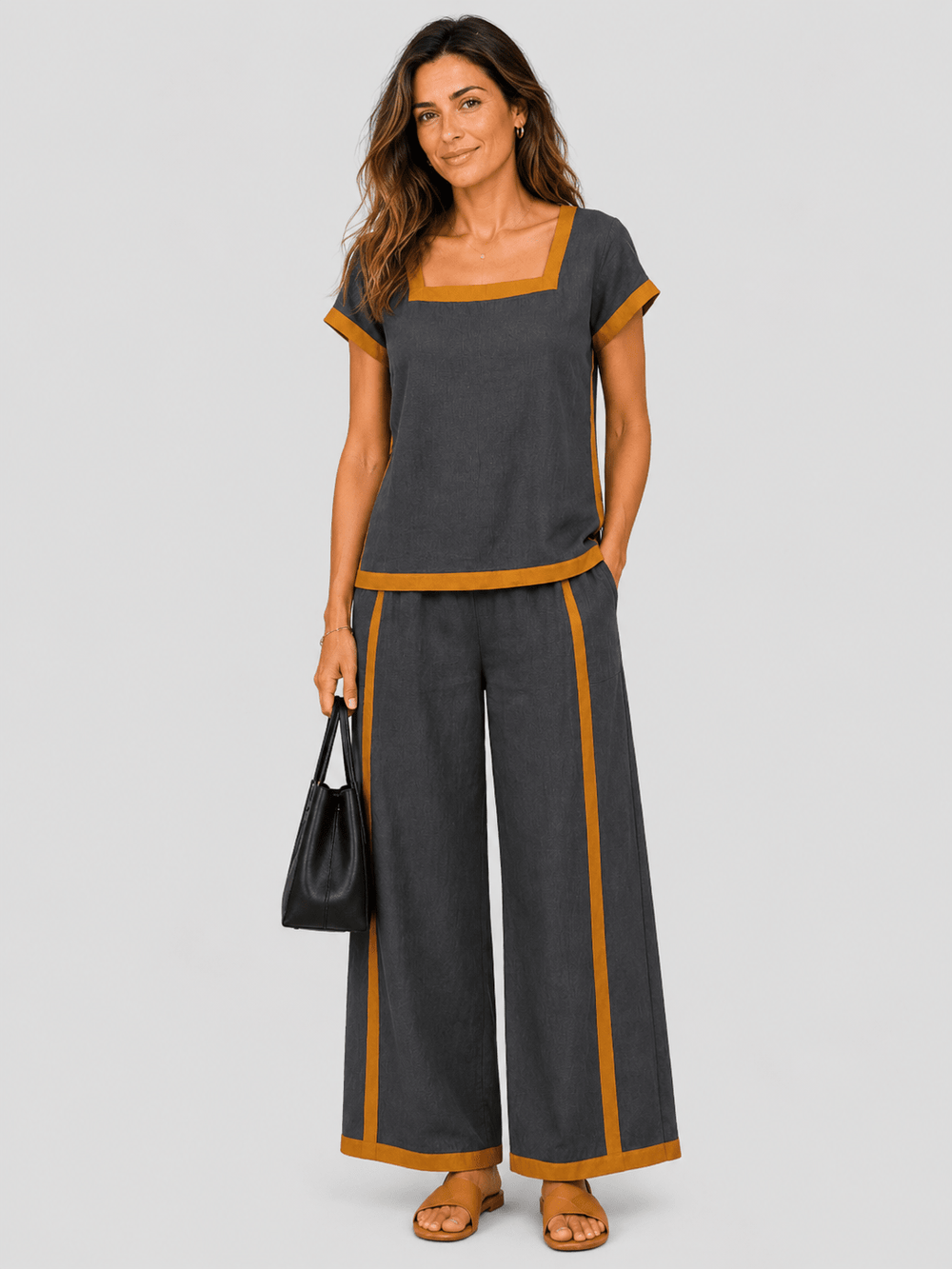 Serena - Elegant Two-Piece Linen Set