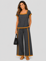 Serena - Elegant Two-Piece Linen Set