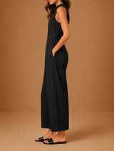 Julia | Sleeveless Linen Pinafore