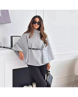 Lea | Elegant Belted Jacket with Butterfly Sleeves