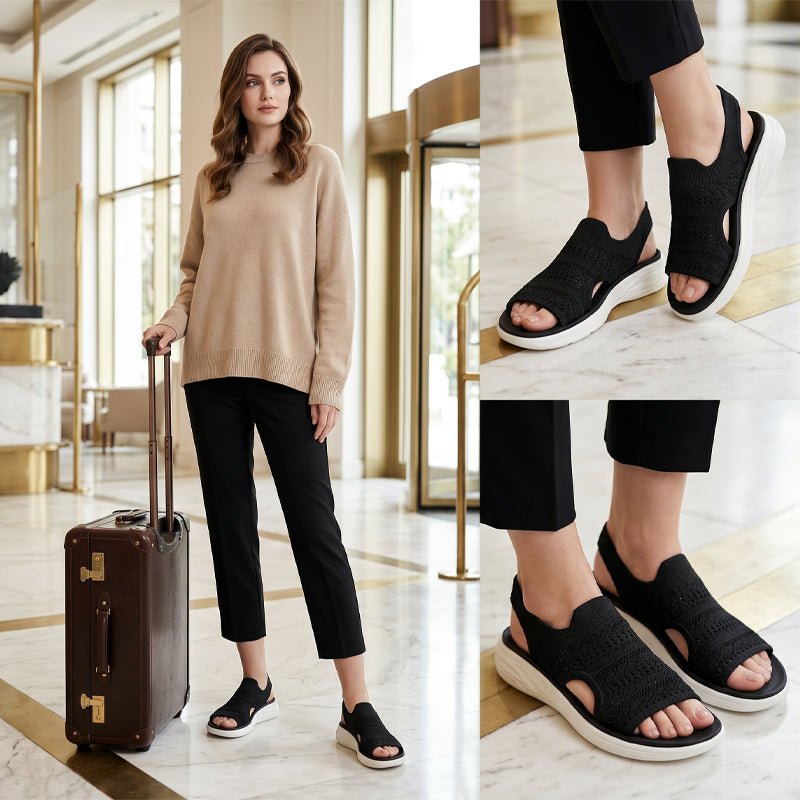 Zina | Women’s Breathable Knit Platform Sandals