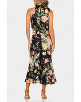 Lisa | Floral Halter Maxi Dress