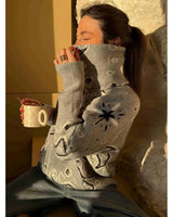 Aitana | High-Neck Knit Jumper with Zip