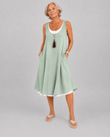 Victoria | Strapless Summer Dress with Layered Effect