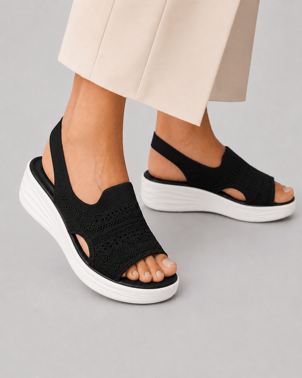 Zina | Women’s Breathable Knit Platform Sandals
