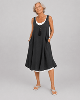 Victoria | Strapless Summer Dress with Layered Effect