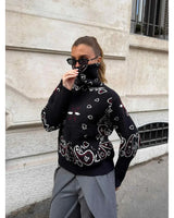 Aitana | High-Neck Knit Jumper with Zip
