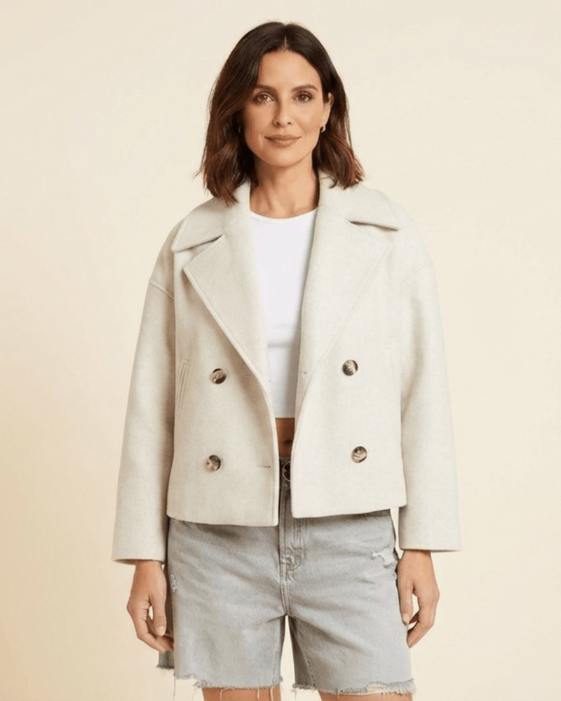Adriana | Elegant Double-Breasted Button Jacket