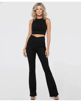 Irene | High-Waisted Crossover Jeans