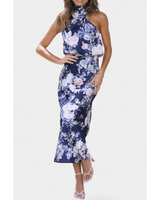 Lisa | Floral Halter Maxi Dress